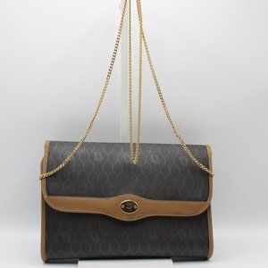 Christian Dior Honeycomb Crossbody Bag on Golden Chain Vintage